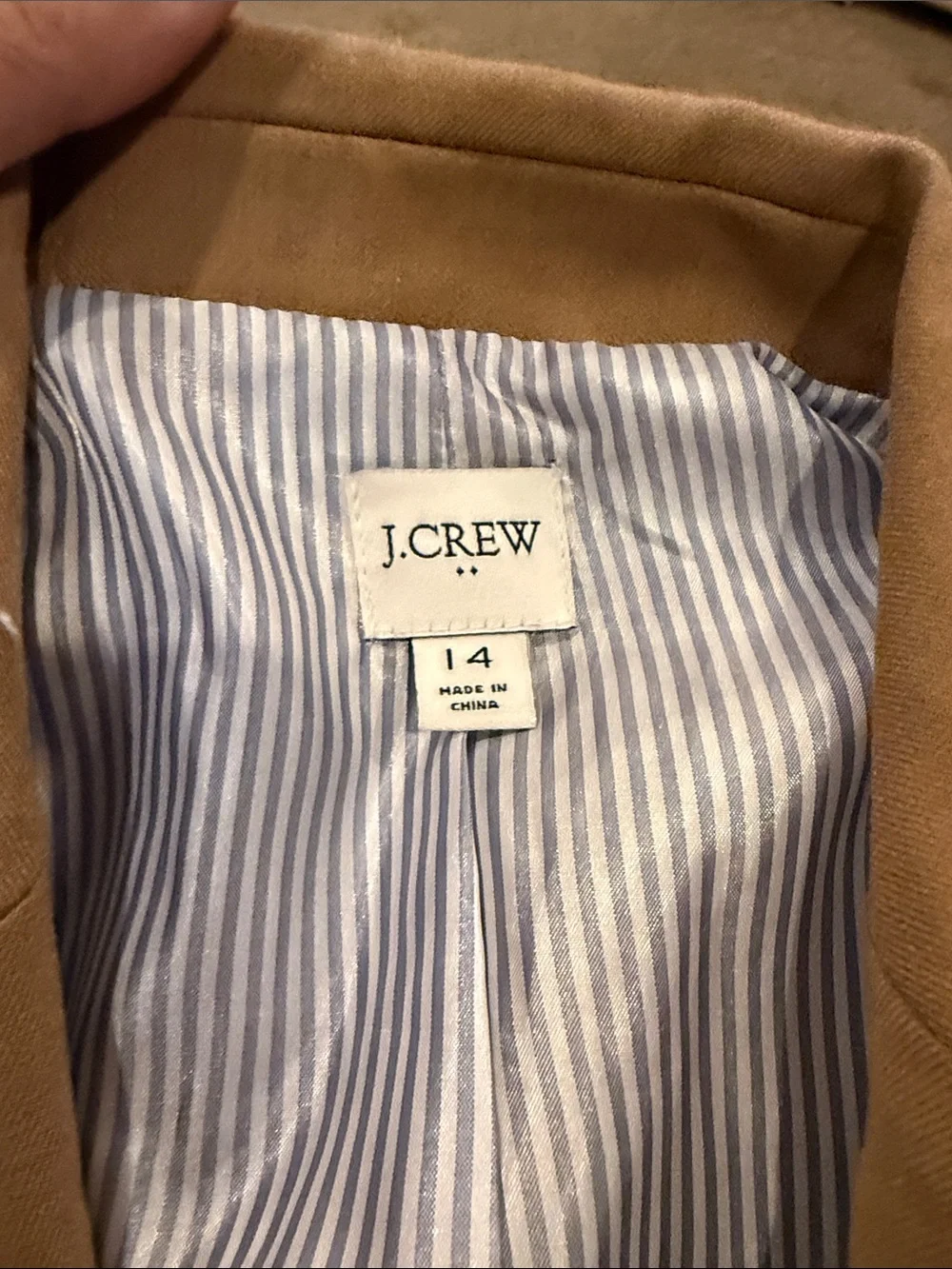 J. Crew Women's Tan Blazer Jacket